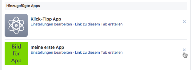 Tab von Facebook-Fanpage entfernen: Button-Reiter entfernen