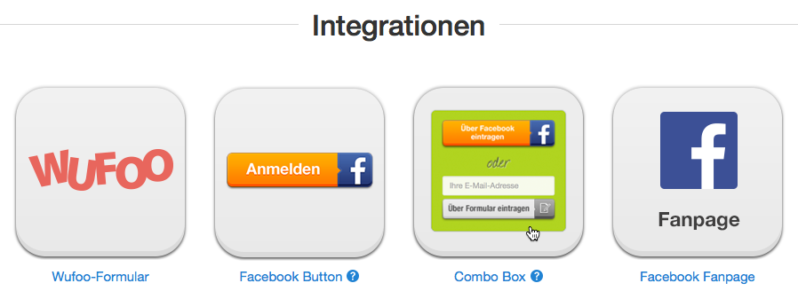Anmeldeformular: neues Anmeldeformular