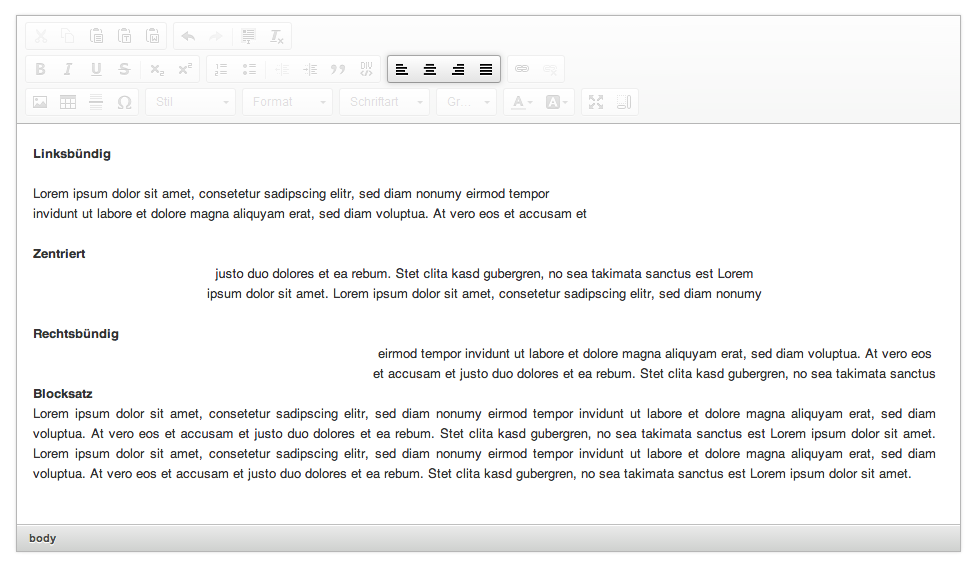 Die Funktionen des HTML-Editors: fünster Menüblock