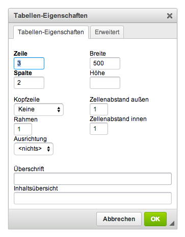 Die Funktionen des HTML-Editors: achter Menüblock