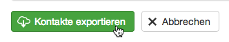 Kontakte exportieren: Kontakte final exportieren