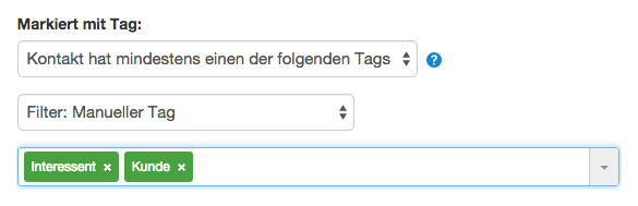 Signatur erstellen: Tagauswahl Newsletter