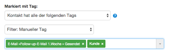 Signatur erstellen: Tagauswahl Follow-up-E-Mail