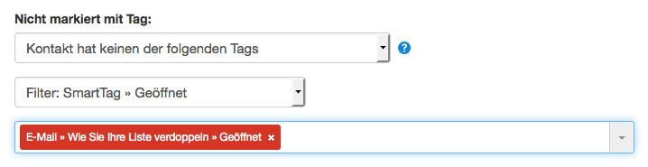SmartTag Gesendet geöffnet