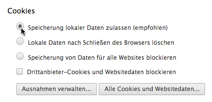 Cookies aktivieren