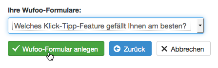 Wufoo: Wufoo Anmeldeformular anlegen