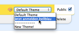 Wufoo Theme auswählen